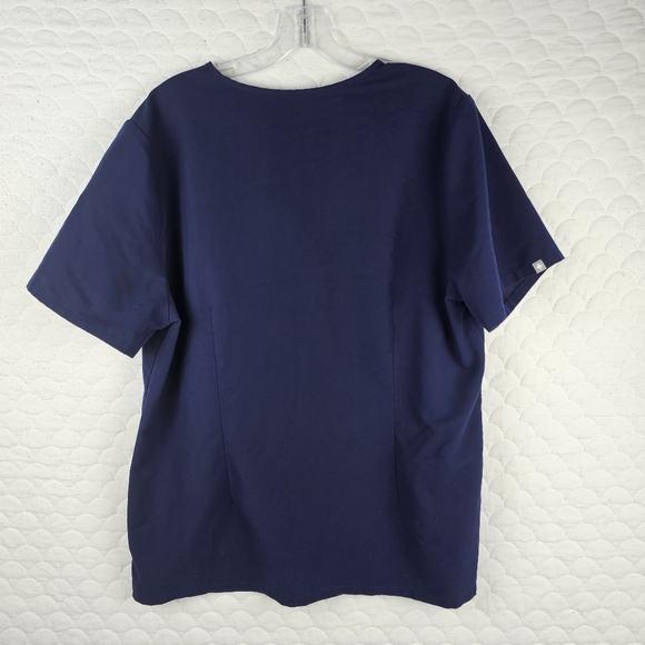 Figs Navy Blue Catarina One Pocket Top Size XL - Picture 2 of 6